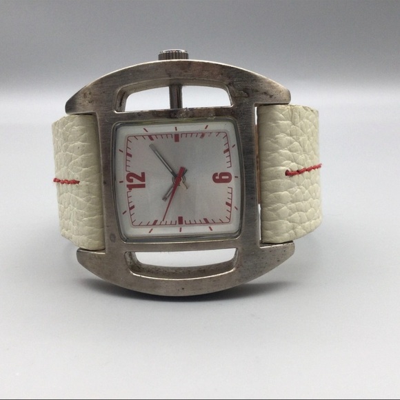 Vtg Wilsons Leather Silver and White unisex 44mm Watch - Picture 14 of 16